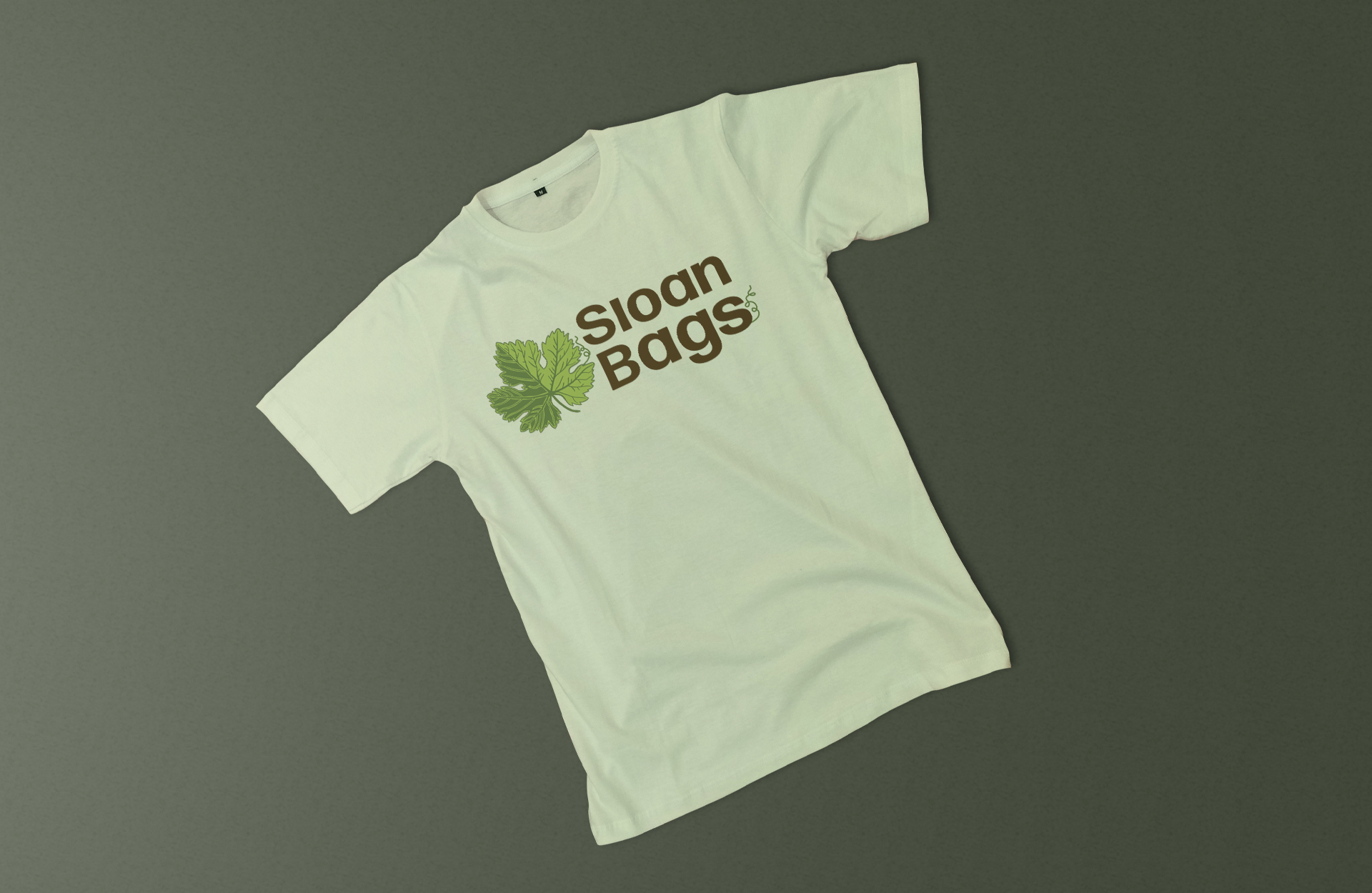 T-shirt light green colour with the logo on the front